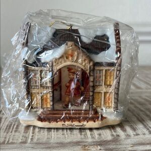 Goebel Hummel Christmas Ornament figurine Bavarian Village -Off For The Holidays